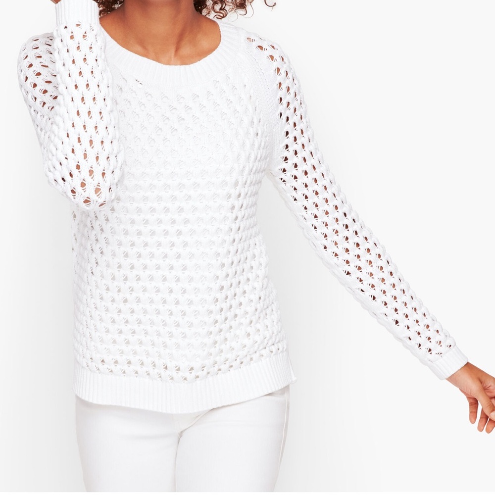 American Eagle Outfitters Cream Crew Neck Sweater
